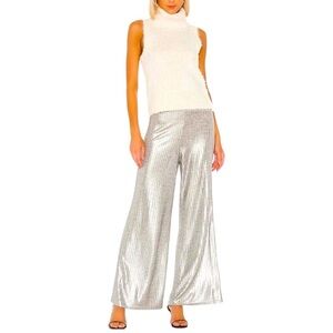 NWOT REVOLVE TULAROSA Norah Pant Silver S